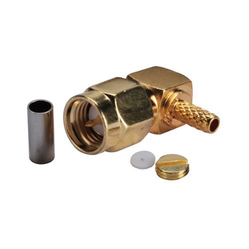 Saide 10Pack SMA Male Right Angle Connector for RG316 RG174 LMR100 (Pack of 10)