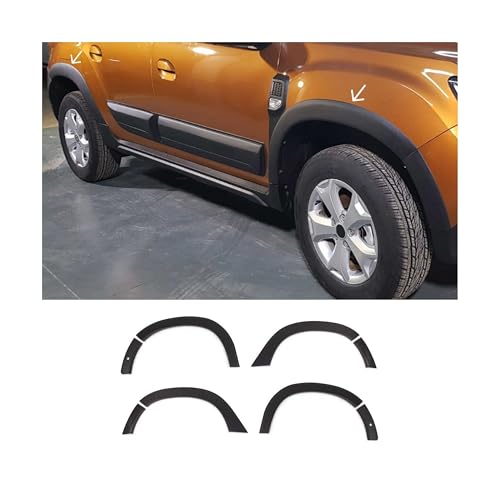 Élargisseurs de passages de roue Dacia Duster évitez les rayures d'ailes avec l'ABS noir