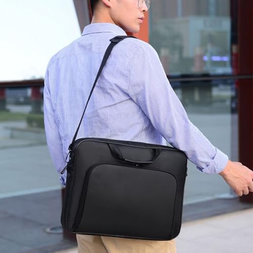 Bolsa para laptop impermeable negra con compartimentos 3