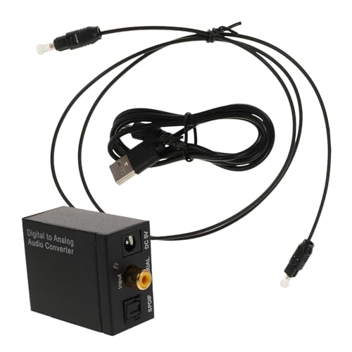 Convertidor de audio digital analógico NUOBESTY con entrada coaxial óptico Toslink