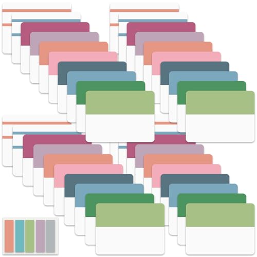 Image of ELII 900 PCS Book Tabs 2 Inch Sticky Index Tabs, Colored Page Markers | Repositionable Tags,Reading Tabs,Self Adhesive Tape Flags for Books, Binders, Notebook and File Folders,Smooth Writing