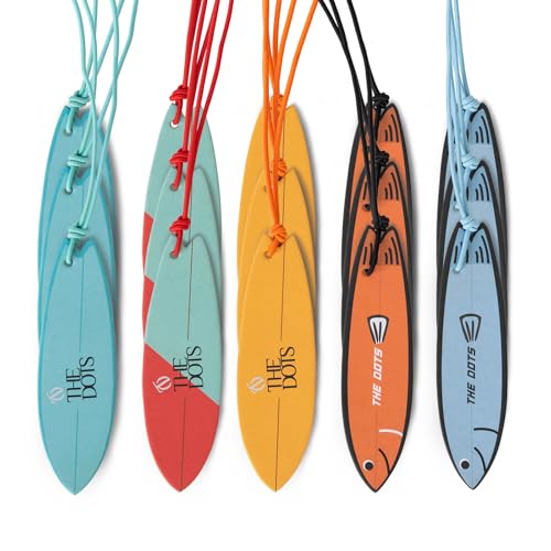 THEDOTS 15 Pack Surfboard Car Air Freshener Hanging, Assorted Sce...