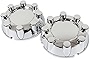 2PCS Rear F250 F350 SD 4x4 Chrome Wheel Center Hub Caps 8 Lug Rim Lug Cover Hubs
