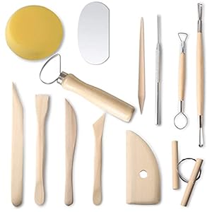 Strumenti in Argilla polimerica Mirette e Stecche per Argilla Stecche e mirette Mirette per Argilla Buona Ceramica Perfetta per i Principianti. (13 Pezzi)