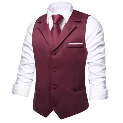 Mens Silk Victorian Suit Vests Solid Satin Single Breasted Steampunk Tuxedo Waistcoat Wedding Party