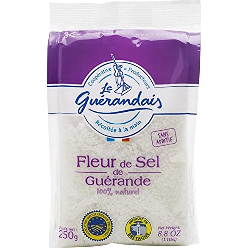 Le Guéranais - Flor de sal de gueranda 100% natural, 250 g (lote de