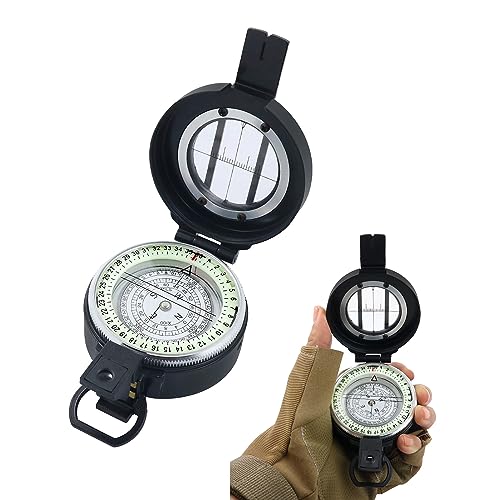 Brújula portátil para senderismo y camping, calibración automática, diseño compacto y ligero miniatura 3