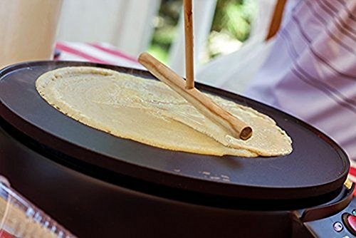 Craft Kitchen Crepe Spreader and Spatula Set - 4 Piece (Crepe Spatula 14" and 3.5", 5", 7" Crepe Spreaders) All Natural Beechwood and Finish - Comfortable Sizes Will Fit Any Crepe Pan - Made - Thumbnail 6