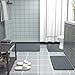 Arotive Memory Foam Bathroom Rug Mat 30x20, Ultra Soft and Absorbent Bath Mat, Machine Wash Dry, Comfortable Bath Rug Carpet for Bathroom Floor, Tub and Shower, Dark Grey