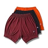 Pune Yoga Unisex Shorts - Set of 3, Iyengar Shorts Soft & Comfortable for Yoga Practice, Cotton Pants, Best for Workout