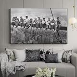 Photo Gallery hipwst poster con scritta "lunch at top of buliding" su tela in bianco e nero, stampa artistica da parete per soggiorno, decorazione per la casa, 30 x 45 cm, senza cornice Photo Gallery hipwst poster con scritta "lunch at top of buliding" su tela in bianco e nero, stampa artistica da parete per soggiorno, decorazione per la casa, 30 x 45 cm, senza cornice