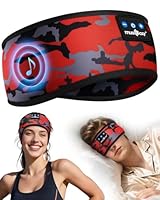 MUSICOZY Sleep Headphones, Comfortable Headband Headphones for Side Sleepers - Bluetooth 5.4 Wireless Headphone with Ultra Thin Speakers for Sleeping,Sport,Travel | Eye Mask Design for Deep Sleep