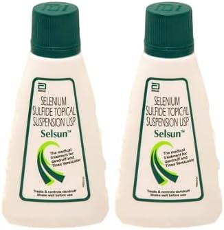 Selsun Suspension Anti Dandruff Shampoo 60 ml x 2 , effective solution for dandruff and scalp issues