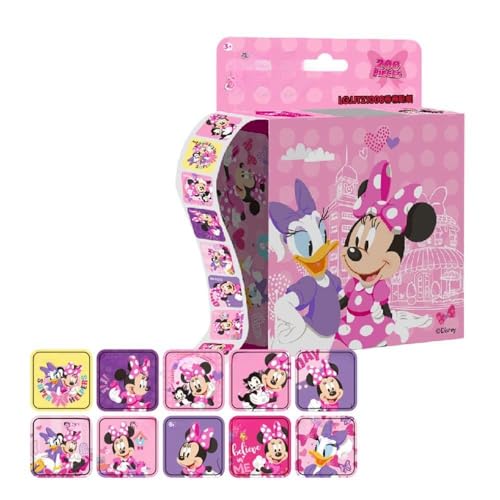 FEIFEI'S BOW 200pcs Kids Toddlers Princess Elsa Mickey Mouse Dinosaur Stickers Party Bag Fillers Boys Girls Teachers as Reward Craft Scrapbooking in Box Gift Set (Minnie)