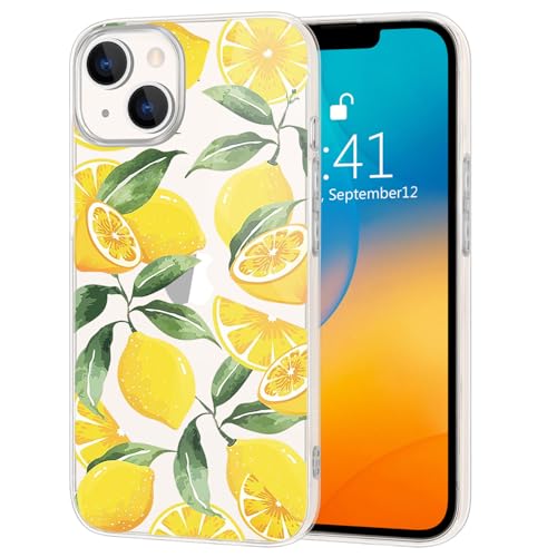 Coque iPhone 12 Pro Max JOYLAND transparente avec motif citron en silicone TPU souple