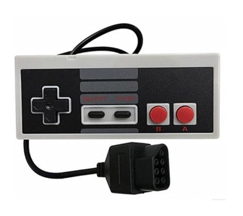 Straße Game 2 Manettes de Jeu Compatible Console Nintendo NES, 1,60m de Câble, Boutons A/B/Start/Select – Gris – vue 5