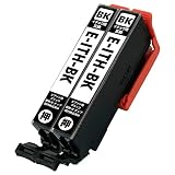 EPSON エプソン ITH-(BK/ブラック)【2本セット】 最新 互換 インクカートリッジ 《最新型ICチップ搭載・残量表示対応・1 イチョウ ITH-BK ITHBK 純正と併用可能 (対応機種: EP-709A / EP-710A / EP-810AW / EP-810AB / EP-811AW / EP-811AB / EP-711A)【STAR JET製】