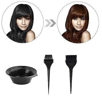 Iyaan Hair Coloring Dye Mixing Bowl Set With Brushes For Saloon and Home Men And Women Pack Of 1