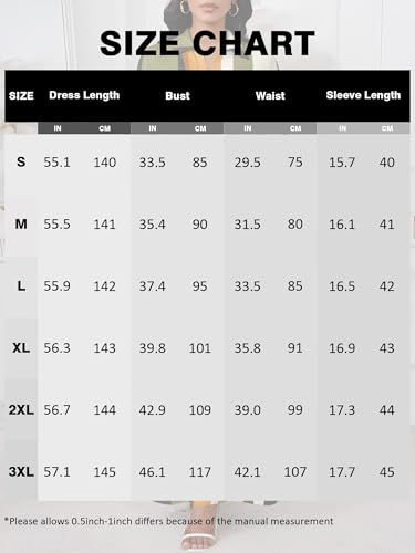 Image of PinkPatty Women's Casual 3 /4 Sleeve Polo V Neck Bodycon Maxi Dress