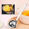 OYWOBET 12inch 304 Stainless Steel Silver Oil Separator Soup Ladle, Grease Filter Scoop, Fat Separator Oil Separator for Cooking, Kitchen, Separate Fat, Filter Out Water and Oil #2