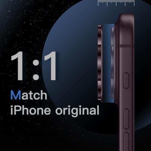 Image of JETech Camera Lens Protector Guard for iPhone New Pro Max, Dark Cherry