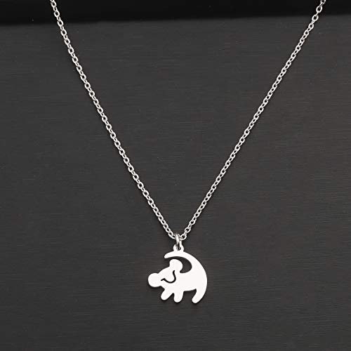 FOTAP Lion Necklace Girl Pendant Necklace Valentine's Jewelry4