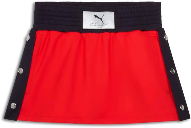 PUMA Womens L.S Logo Drawstring Skort Casual - Red - Size M