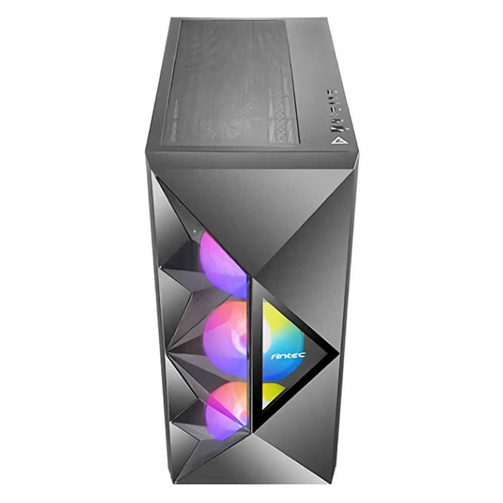 Antec Boîtier Moyen Tour ATX Dark Fleet DF800 Flux RGB avec Panneau Vitré, Noir 0-761345-80081-5