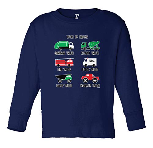 Types of Trucks - Garbage Monster Fire Infant/Toddler Cotton Jersey T-Shirt - Main Image