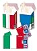 Produktbild EM-SET Motiv: ITALIEN - 2x cardbox (Kartenhülle, Ausweishülle, Führerscheinhülle) UND 2x indo slipp (Hülle für Zigarettenschachteln) im SET (SLIPP einmal Motiv: Flagge, einmal Motiv: Azzurri-Trikot)
