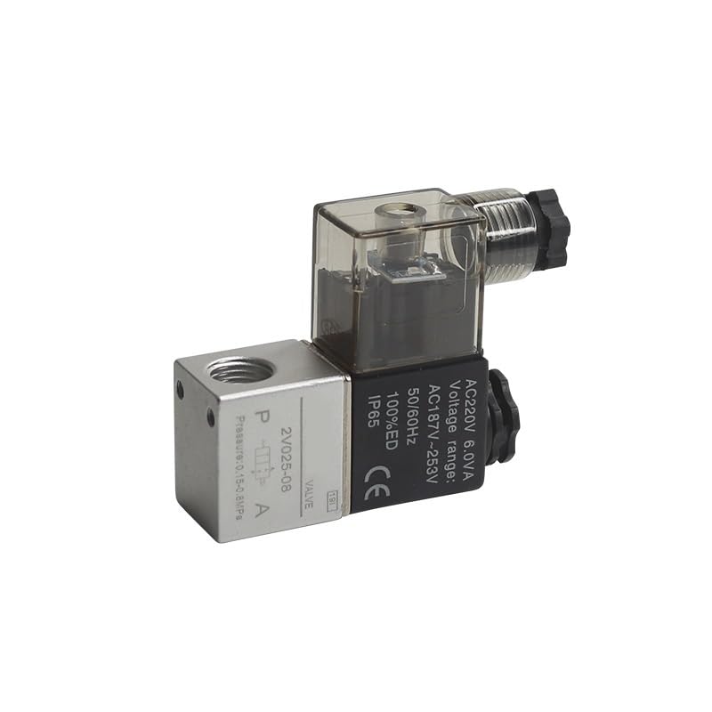 Vanne magnétique pneumatique 2V025-08 étanche et réactive à bobine DC12V robuste