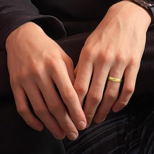 Image of Oxford Ivy Wedding Band 14K /10K Solid Gold 5mm Comfort Fit Ring Men Women