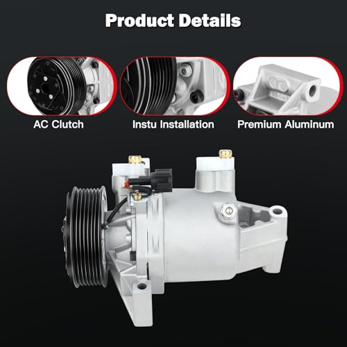 Image of Air Conditioning Compressor Compatible for Nissan Juke March Micra 1.6L