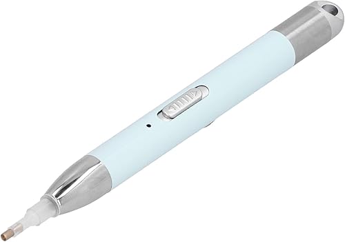 Miniatura 7 de Hztyyier Bolígrafo de pintura con luz, bolígrafo de pintura recargable por USB con 6 cabezales de repuesto para arte de uñas, pintura y manualidades