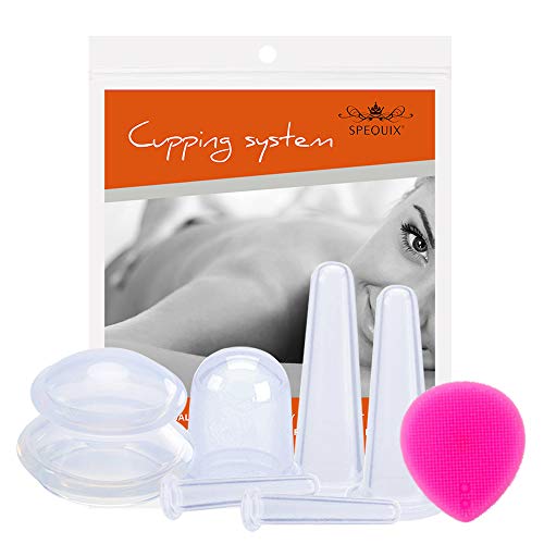 SPEQUIX Face Body Silicone Cupping Therapy Sets Massage Therapy Set Cup Silicone Massage