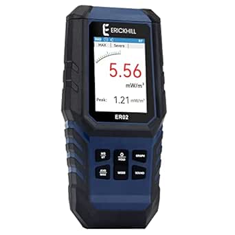 ERICKHILL EMF Meter 3-in-1 Rechargeable Digital Electromagnetic Field Radiation Detector