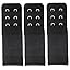 Black, 2 Hook Bra Extenders 1/2 Inch Spacing