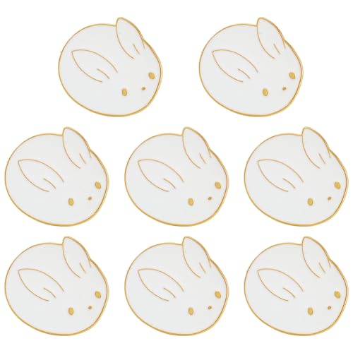 Broches lapins blancs et dorés coffret cadeau idéal pour customisation