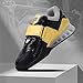 CASTIRON LIFT Weightlifting Shoes,Squat Shoes for Men & Women - Non-Slip Rubber Sole, Stability for Powerlifting, Cross-Training, Gym Workouts Black/Yellow