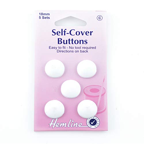 Couture Loisirs - Boutons À Recouvrir En Nylon 18 Mm Cover
