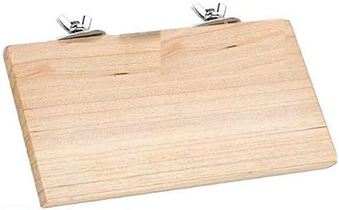 Sage Square Rectangle Natural Wood Platform 9"x4.5" - A Perfect Perch & Playground for Your Feathered Friend,Promote Physical and Mental Well-Being, Create a Natural Habitat for Your Beloved Bird's