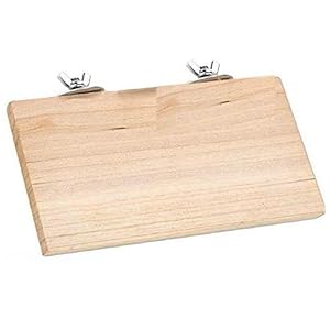 Sage Square Rectangle Natural Wood Platform 9″x4.5″ – A Perfect Perch & Playground for Your Feathered Friend,Promote Physical and Mental Well-Being, Create a Natural Habitat for Your Beloved Bird’s