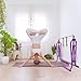 Peakpath Gymnastics kip Bar with Mat,Height Adjustable 3' to 5' and Foldable Gymnastic Equipment for Kids Junior Ages 3-15, Ideal for Indoor and Home Training