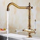 wasserhahn messing garten ✨【Retro Stil Design waschtischarmatur】 Antikes messing ist von guter qualität, korrosionsschutz, Anlaufschutz. Es ist eine schöne Ergänzung zu Ihrer Küche.