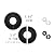 Tsnamay 2Pcs Black Ceiling Medallion Ceiling Fan Light Covers,Split Ceiling Light Medallion for Light Fixtures and Ceiling Fans,9.84" OD x 3.8" ID