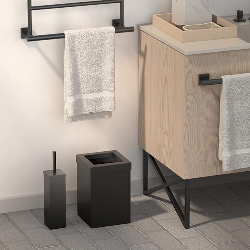 Image of Gatco 4050AMX Elevate, Towel Bar, 30 inch, Matte Black /Wall Mounted 30 Inch Towel Holder for Bathroom