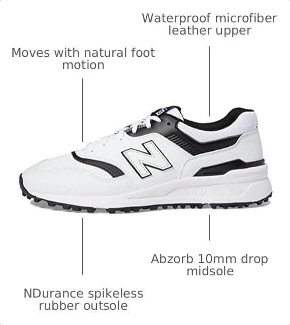Image of New Balance Men's 997 Spikeless Golf Shoe