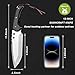 Bushcraft Knife Full Tang, Fixed Blade Hunting Knife with Sheath, 6.5’’ Thicken Carbon Steel, 4.5’’ Ergonomic Wood Handle, Heavy Duty Bush Knife for Camping, Hiking, Survival, Outdoor