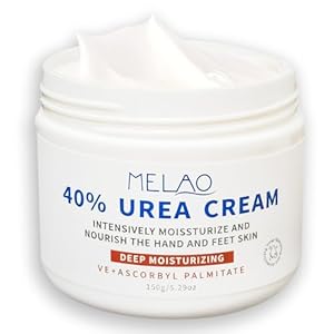 Urea Cream for Dry, Rough Skin – Moisturizing Foot and Hand Cream with Shea Butter, Glycerin & Vitamin E – Smooths Rough Heels & Thick Skin – Non-Greasy Formula, 170g