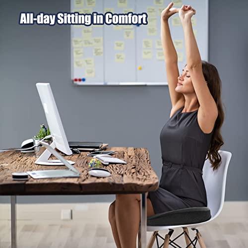 Saheyer Seat Cushion For Tailbone Pain Relief, Donut Pillow For Sciatica Nerve Pain Relief, Hemorrhoid Pillow Butt Pillow For Office Chair Car Long Sitting Comfort（Black） #TOP7